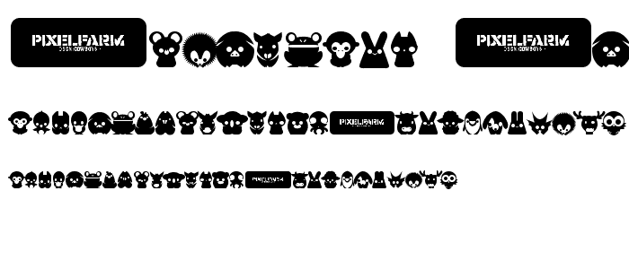 Pixelfarm Pets font